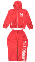 Load image into Gallery viewer, RED - WINDBREAKER SET - MILLIONARE