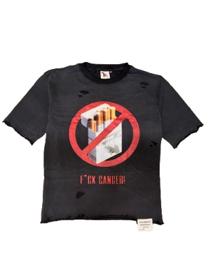 BLACK - F*CK CANCER TEE - SAUCYYSTATUS