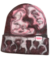 Load image into Gallery viewer, BLACK/PINK/WHITE - CUSTOM AIRBRUSHED BEANIE - PIEM
