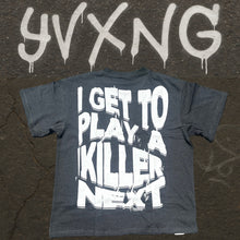 Load image into Gallery viewer, GRAY/CHAARCOAL AND WHITE - PLAY A KILLER NEXT - YVXNG
