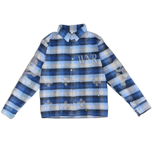 Load image into Gallery viewer, Plaid shirts in various patterns on a surface
